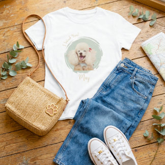 Aangepaste foto huisdier naam hond moeder Ik blaf T-shirt