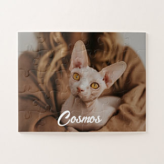 Aangepaste foto huisdier Sphynx kat beste vrienden Legpuzzel
