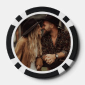 Aangepaste foto-huwelijk poker chips (Achterkant)