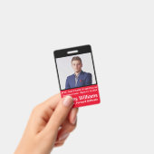 Aangepaste foto ID evenement verticaal Badge (Handheld)