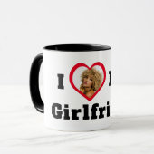 Aangepaste foto Ik hou van mijn Vriendin Mok (Voorkant links)