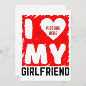 AANGEPASTE FOTO IK HOU VAN MIJN VRIENDIN RELATIE KAART (Voorkant / Achterkant)