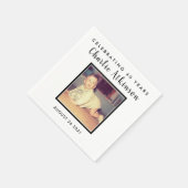 Aangepaste foto-inapkins voor 40e verjaardag servet (Hoek)