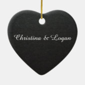 Aangepaste foto-indeling keramisch ornament (Achterkant)