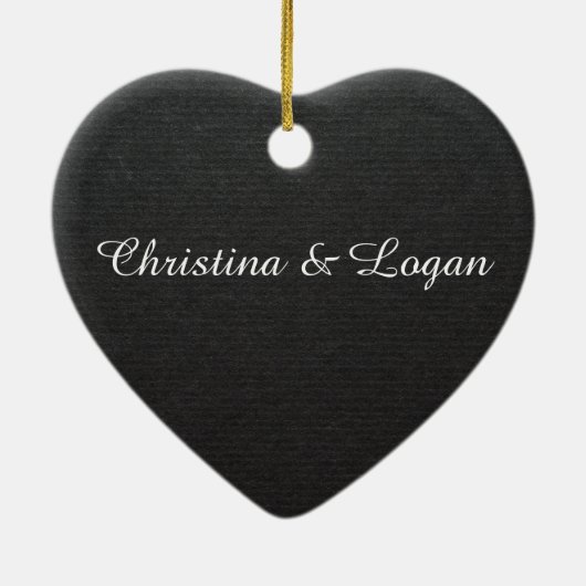 Aangepaste foto-indeling keramisch ornament (Achterkant)