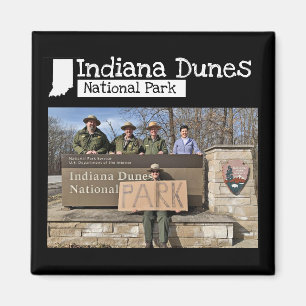 Aangepaste foto - Indiana Dunes National Park Sign Magneet