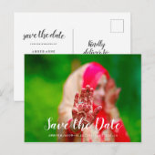Aangepaste Foto Indiase bruiloft Save the Date Aankondigingskaart (Voorkant / Achterkant)
