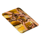 aangepaste foto Indiase henna opslaan van de datum Magneet (Rechterzijde)