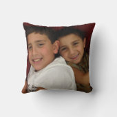 Aangepaste foto-inkeppiloot kussen (Achterkant)