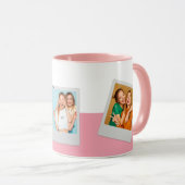 Aangepaste foto-inklage BFF Besties Roze Script Cu Mok (Voorkant rechts)