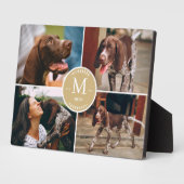 Aangepaste foto-inklage Pet Dog Fotoplaat (Zijkant)