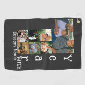 Aangepaste foto-inklage voor 1 trouwdag 7 golfhanddoek (Horizontaal)