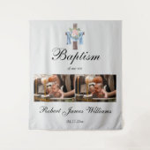 Aangepaste foto-inkt kerstmis achtergrond wandkleed (Voorkant)