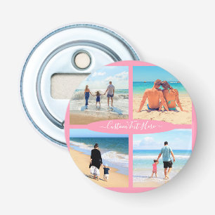 Aangepaste foto-inkuilfamilie-liefde op maat  button flesopener
