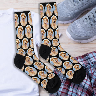 Aangepaste foto-inkuiling Cute Pattern Dog Creg Sokken