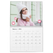 Aangepaste foto-inkuilkalender kalender (Feb 2026)