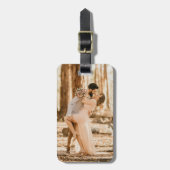 Aangepaste foto Instagram Bagagelabel (Voorkant verticaal)