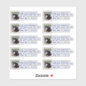 Aangepaste foto-inzending-adreslabels sticker (Vel)