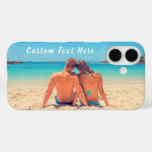 Aangepaste Foto iPhone Case met Tekst