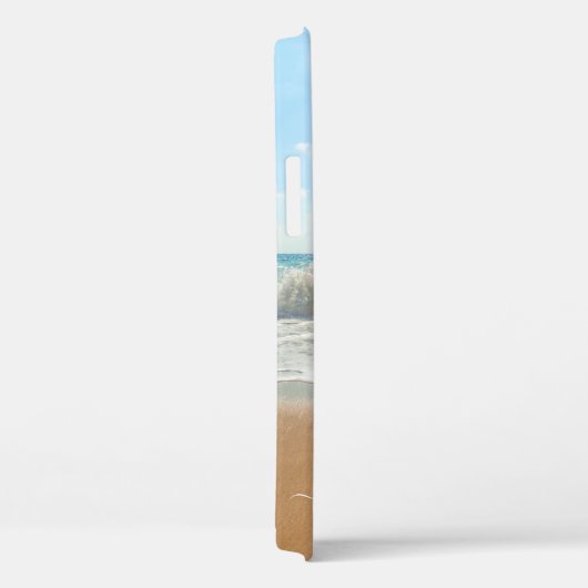 Aangepaste foto iPhone Case met tekst (Achterkant / Rechts)