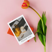 Aangepaste foto Kaars Care Script Dank u kaart