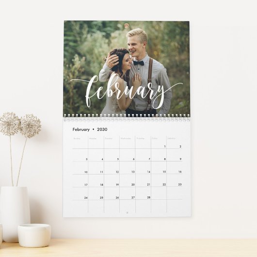 Aangepaste foto-kalender met scripts kalender