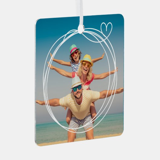 Aangepaste foto keepsake ornament (Voorkant Rechts)