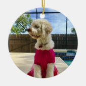 Aangepaste foto keramisch ornament (Voorkant)