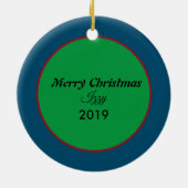 Aangepaste foto keramisch ornament (Achterkant)