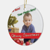 Aangepaste foto keramisch ornament (Links)