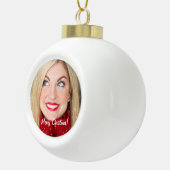 Aangepaste foto keramische bal ornament (Rechts)