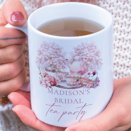 Aangepaste foto Kersenbloesem Bruiloftsthee Extra Grote Beker