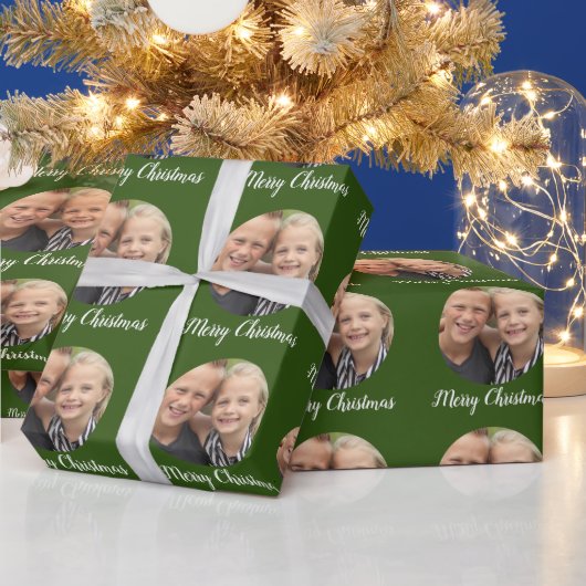 Aangepaste foto Kerst Cadeaupapier (Feestdagen)