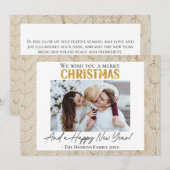 Aangepaste foto Kerst Nieuwjaar kaart trui (Voorkant / Achterkant)