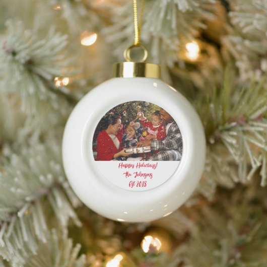 AANGEPASTE FOTO KERST ORNAMENT (Boom)