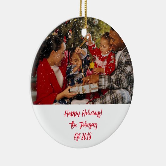 AANGEPASTE FOTO KERST ORNAMENT (Rechts)