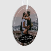 Aangepaste foto Kerstmis Klassiek Persoonlijk 2025 Ornament (voorkant)