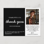 Aangepaste foto kleine onderneming bedankt briefkaart (Voorkant)