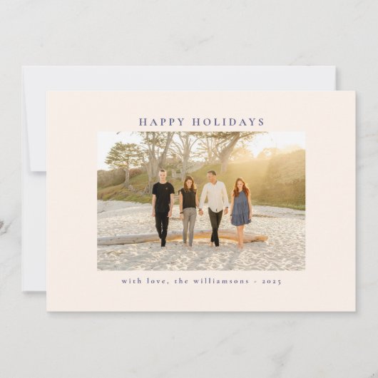 Aangepaste foto Kleurrijke Unieke Abstracte Gelukk Feestdagenkaart (Voorkant)