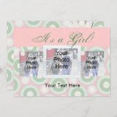 Aangepaste foto-koninklijk, een meisje aankondiging (Voorkant / Achterkant)