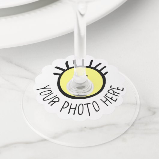 Aangepaste foto KRAFT WINE GLASS LABELS Blanco Sja (Dichtbij)
