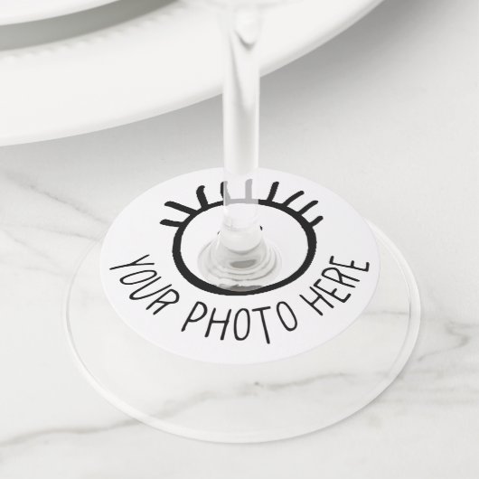 Aangepaste foto KRAFT WINE GLASS LABELS Blanco Sja (Dichtbij)