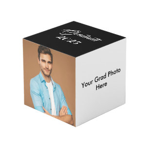 Aangepaste foto-kubusje afstudeerder kubus