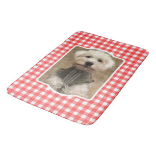 Aangepaste foto Landrode buffelplaat foto Badmat