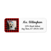 Aangepaste foto Landrode buffelplaat foto Etiket (Voorkant)