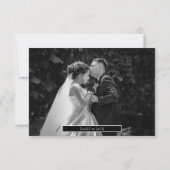 Aangepaste foto lente vogel bruiloft bedankkaart (Achterkant)