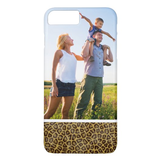 Aangepaste foto-leopard Fur Case-Mate iPhone Case (Achterkant)