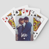 Aangepaste foto liefde paar speelkaarten (Achterkant)