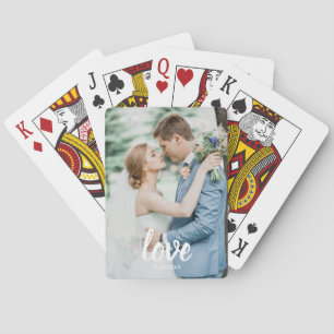Aangepaste foto-liefdesscript-speelkaarten – Perso Pokerkaarten