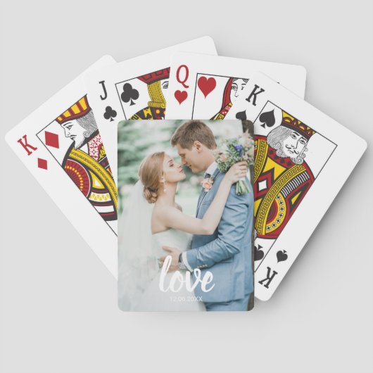 Aangepaste foto-liefdesscript-speelkaarten – Perso Pokerkaarten (Achterkant)